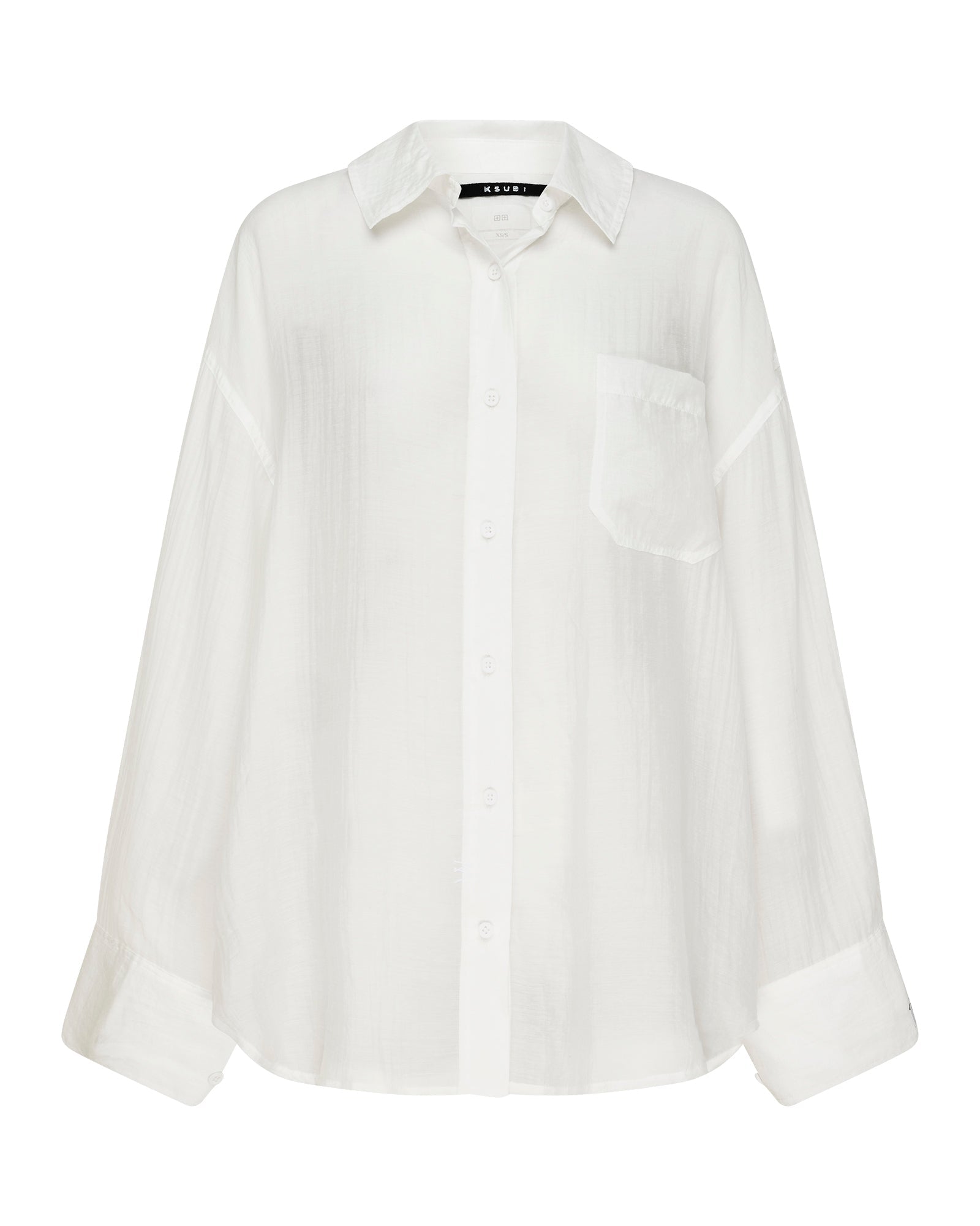 WOMENS  LABELS ASTRA LS SHIRT WHITE OVERSIZED SHIRTS
