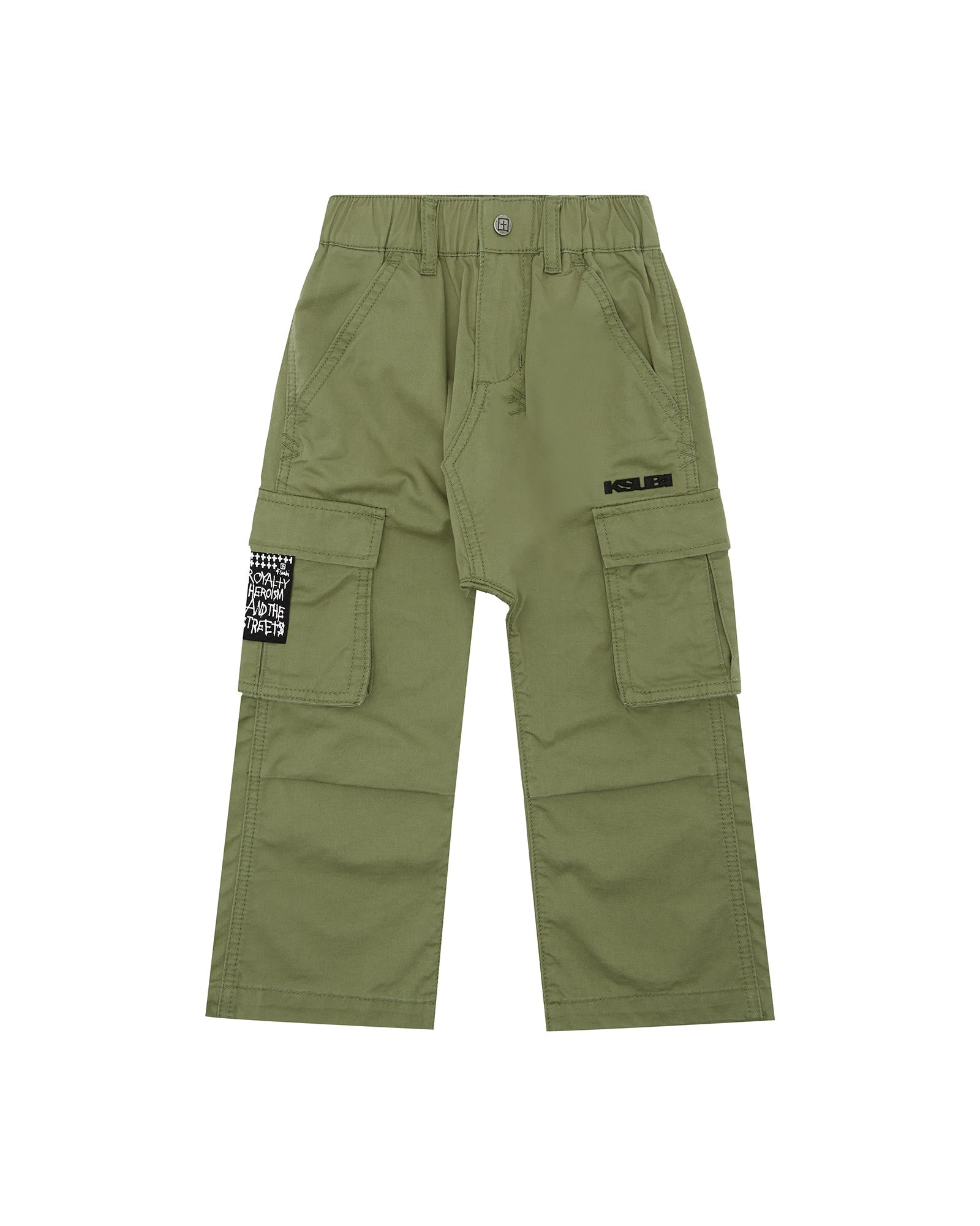KIDS  LIL KRUSH CARGO PANT KHAKI RELAXED PANTS