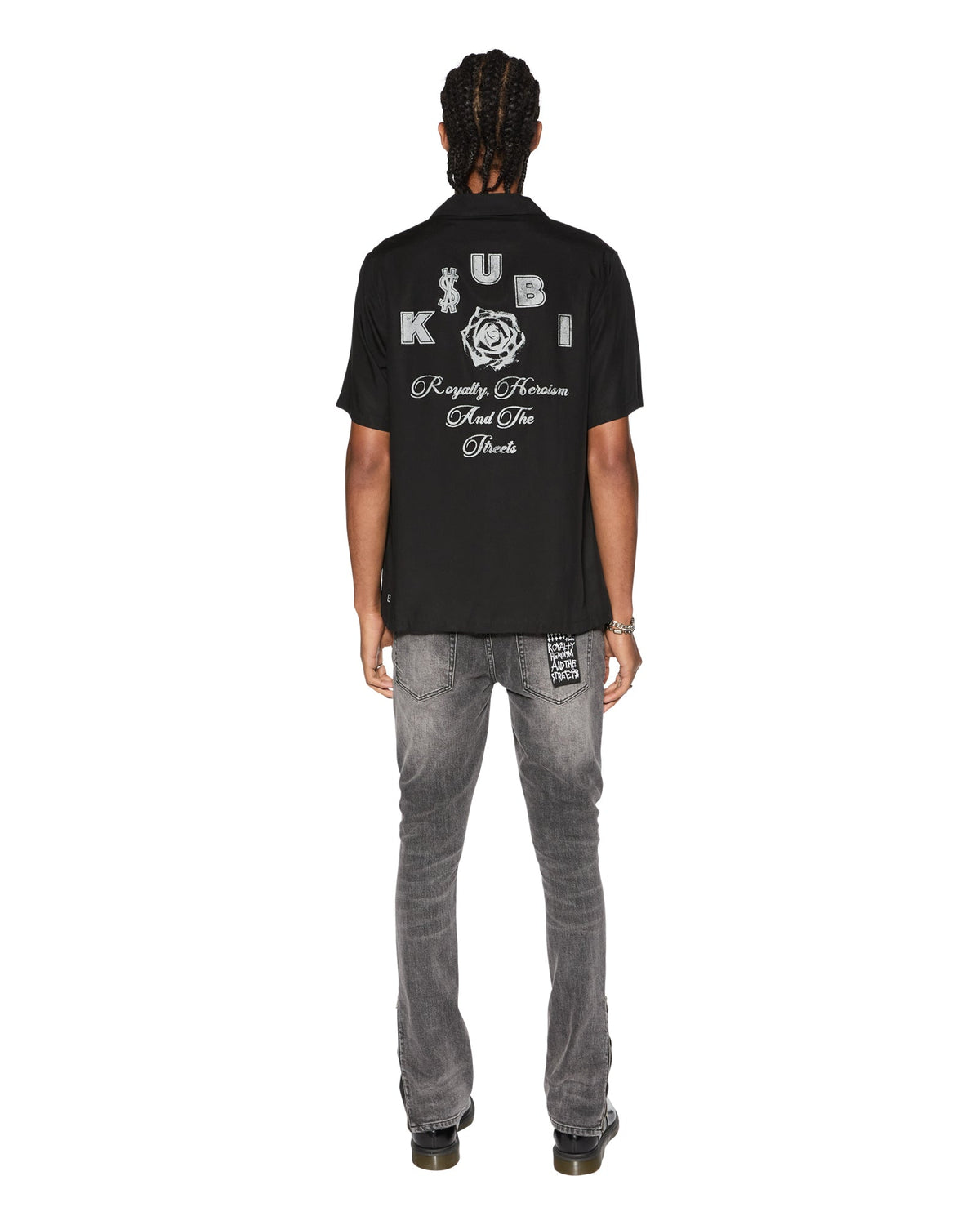 Mens Lock Up Resort Ss Shirt Black Regular Shirts - Black