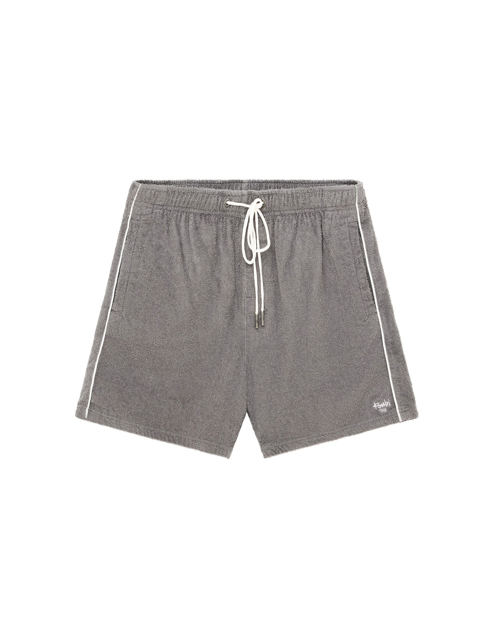 MENS  LOUNGE SHORT CHARCOAL RELAXED WALKSHORTS