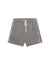 MENS  LOUNGE SHORT CHARCOAL RELAXED WALKSHORTS