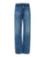 WOMENS  LOW RIDER FLIP AGED RELAXED DENIM JEANS