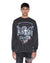 MENS  SPIRIT EKCESS LS TEE ACID BLACK OVERSIZED TEES