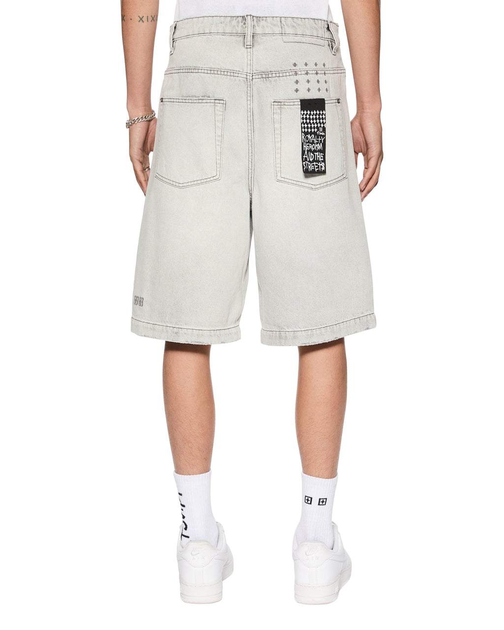Mens Maxx Short White Snow Relaxed Walkshorts - White