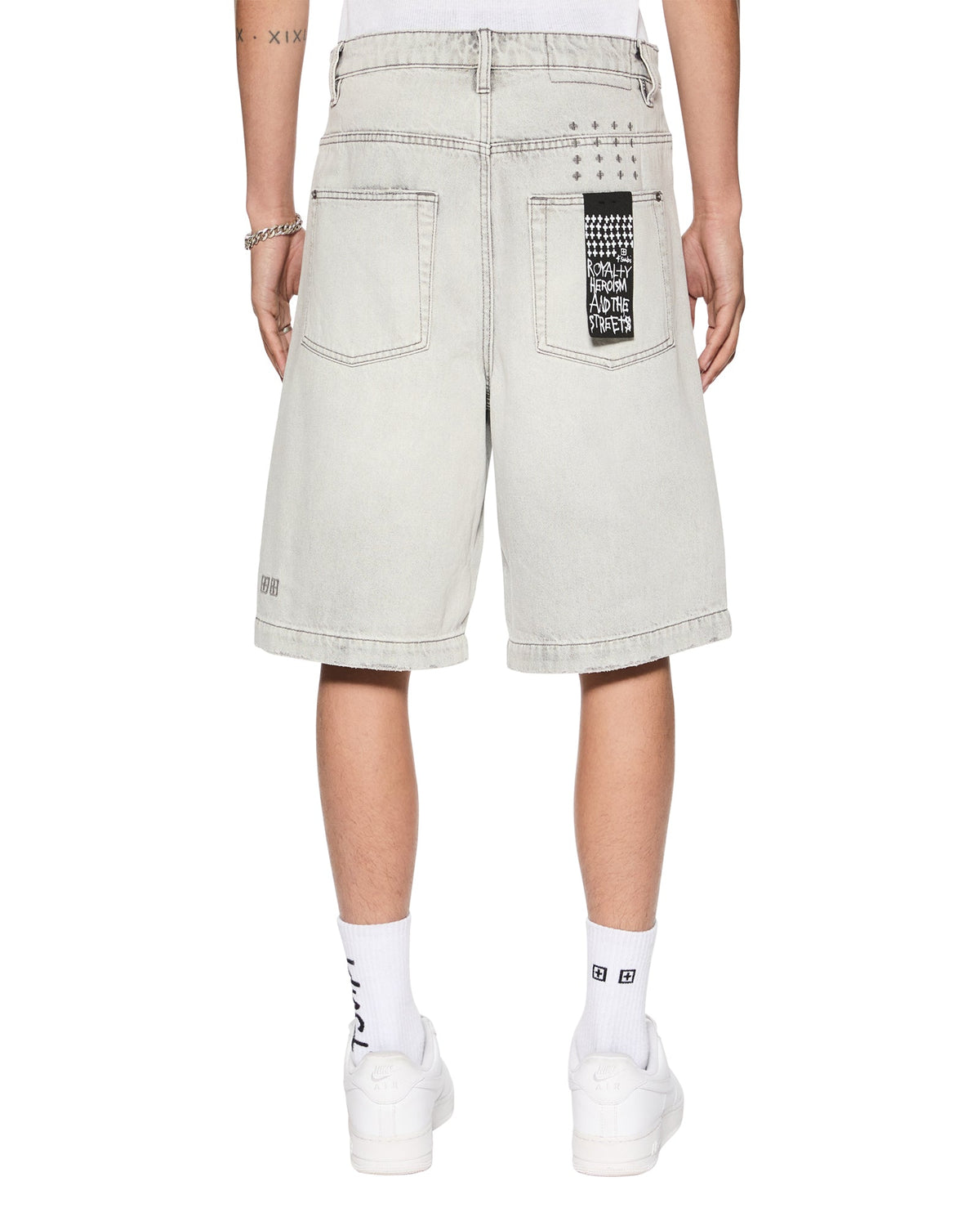Mens Maxx Short White Snow Relaxed Walkshorts - White