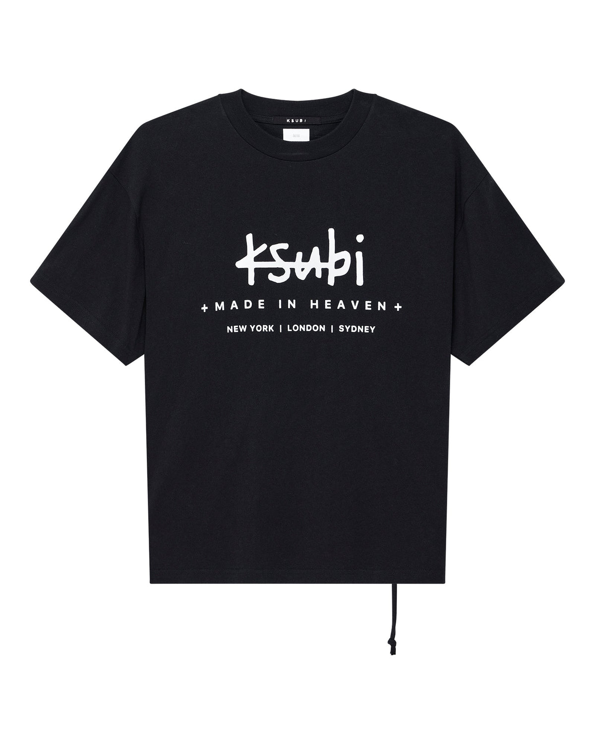MENS PLATED EKCESS SS TEE JET BLACK TEES