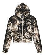 WOMENS MOWALOLA ZIP HOODIE CHEETAH FLEECE