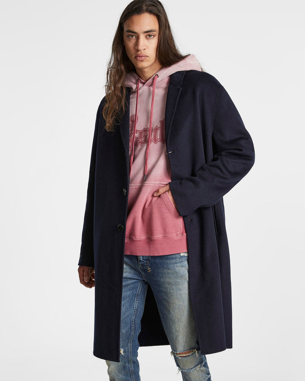 Mens Mogul Coat Petrol Relaxed Jackets - Blue