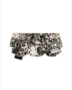 Womens Mowalola Hot Short Cheetah Slim Walkshorts - Multi Colour