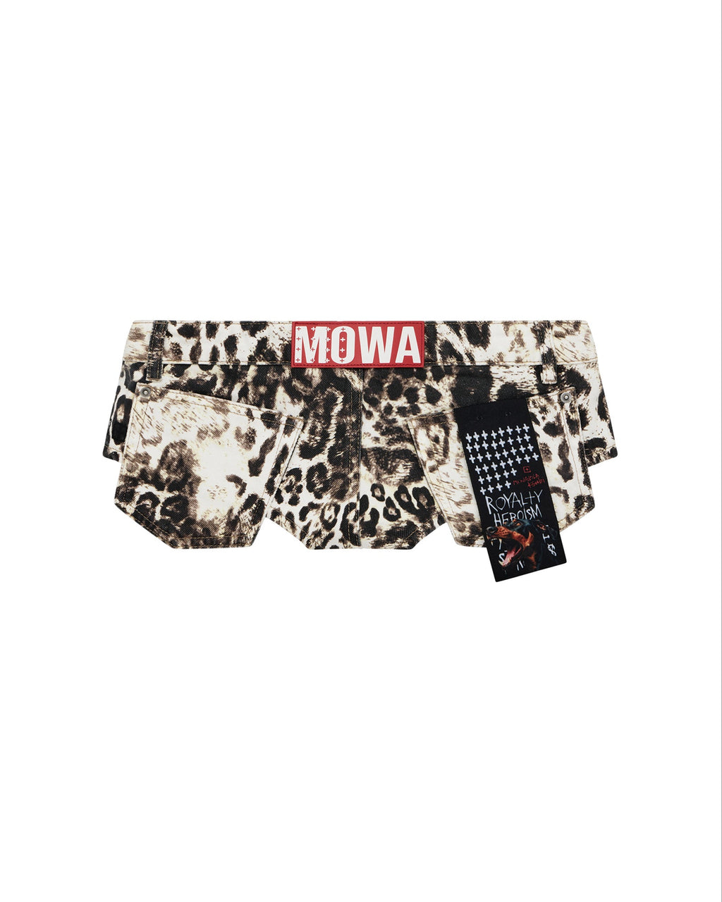 Womens Mowalola Hot Short Cheetah Slim Walkshorts - Multi Colour