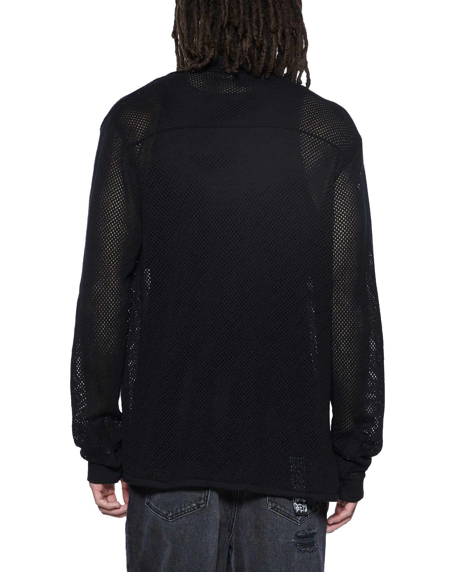 NET WORTH RESORT LS SHIRT BLACK