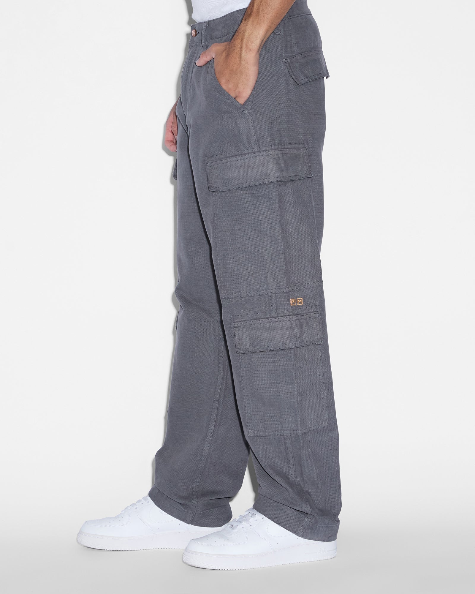MENS ALL HANDS CARGO PANT WASHED BLACK PANTS
