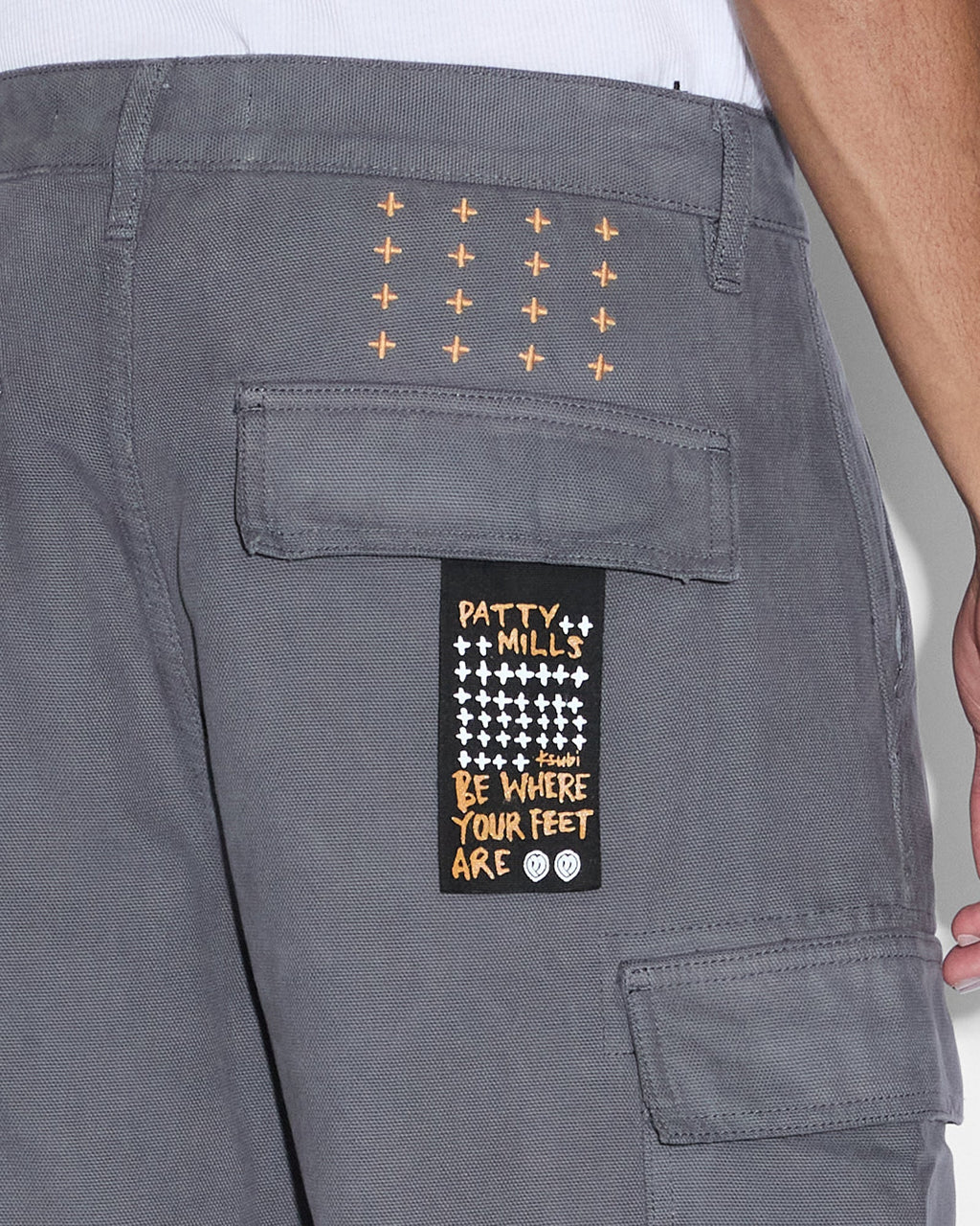 MENS ALL HANDS CARGO PANT WASHED BLACK PANTS