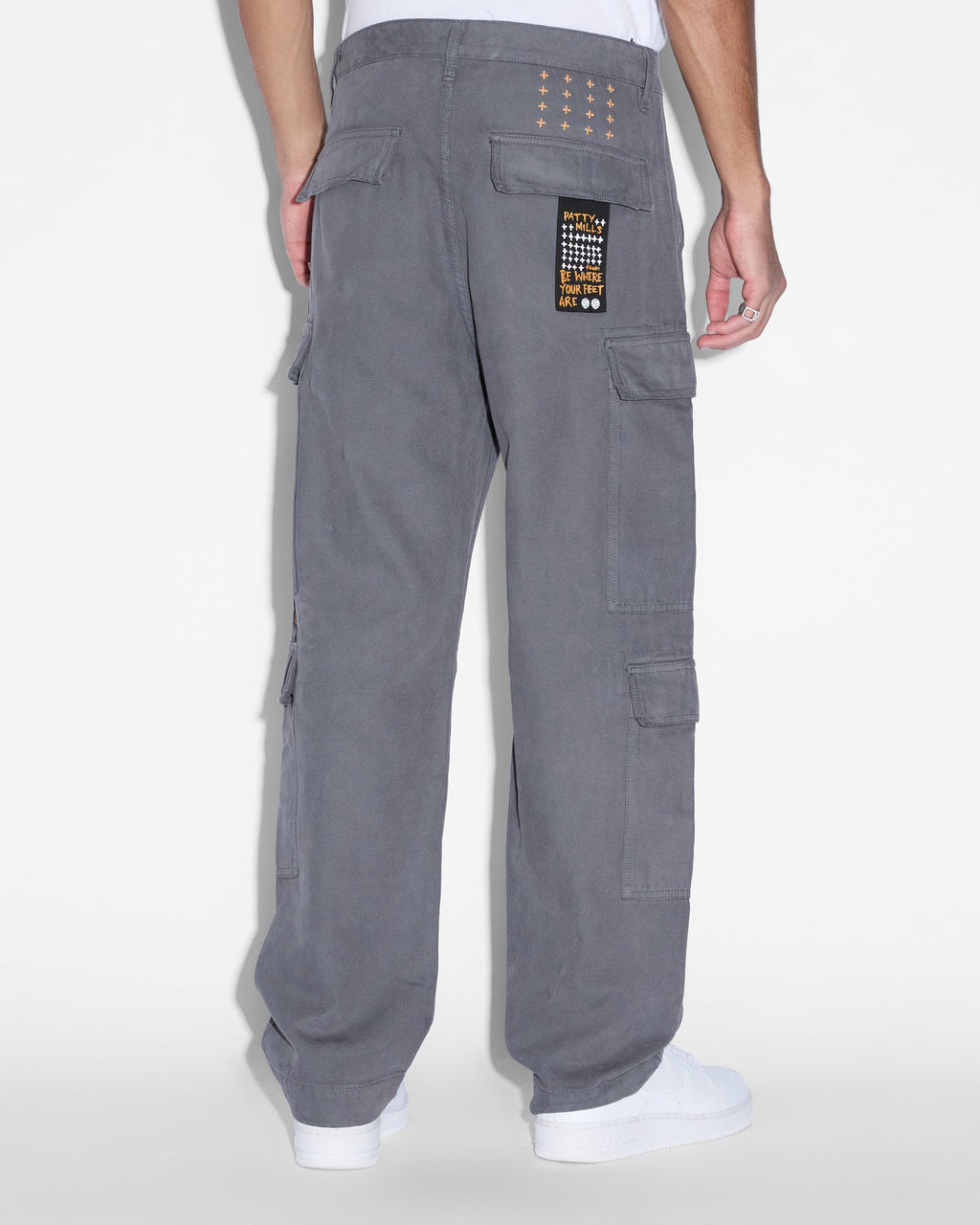 MENS ALL HANDS CARGO PANT WASHED BLACK PANTS