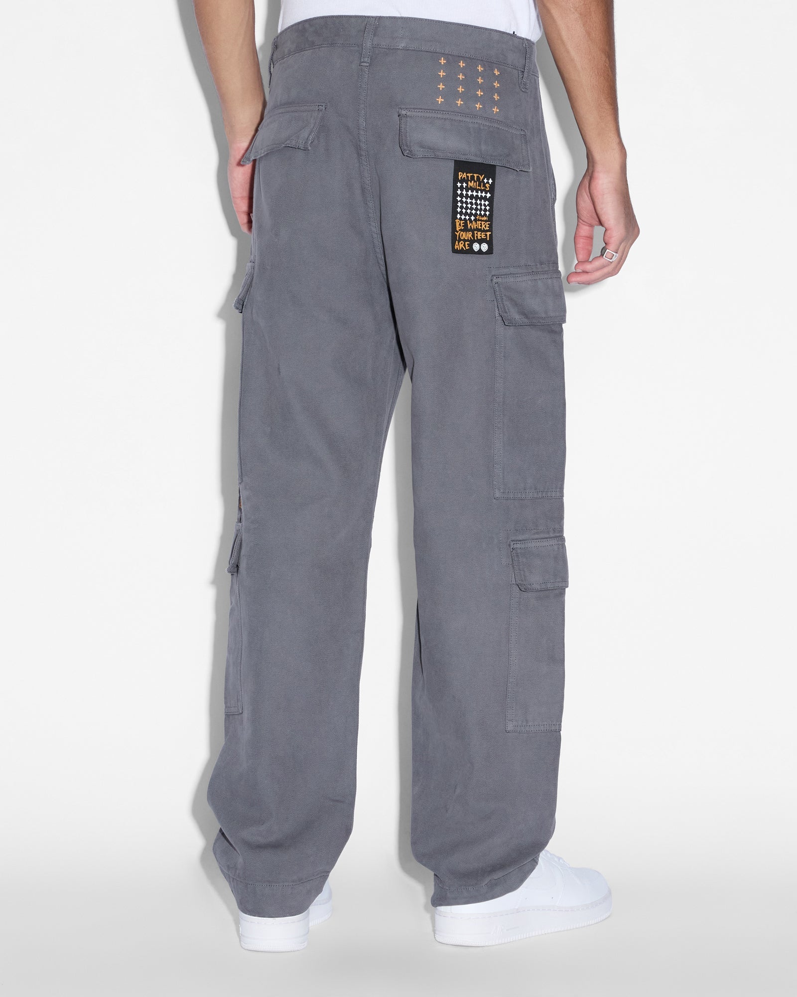 MENS ALL HANDS CARGO PANT WASHED BLACK PANTS