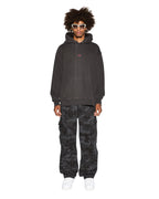 Mens Fugitive Cargo Black Camo Relaxed Pants - Black