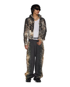 WOMENS MOWALOLA ZIP HOODIE CHEETAH FLEECE