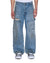 MENS  OPERATOR PANT 70'S BLUE RELAXED DENIM JEANS