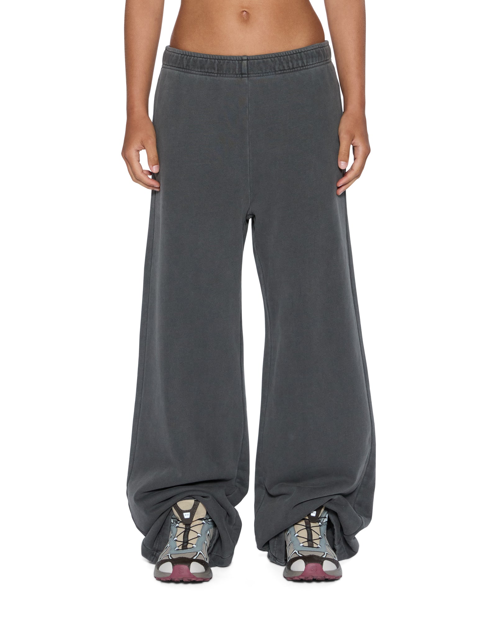 WOMENS  SOTT ORIGIN TRAKPANT CHARCOAL RELAXED PANTS