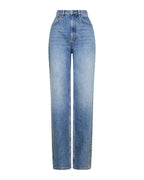 Womens Playback Krystal Komet Straight Denim Jeans - Denim