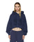WOMENS  OH G HOODIE CROPPED INK BLUE REGULAR FLEECE