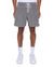 MENS  LOUNGE SHORT CHARCOAL RELAXED WALKSHORTS