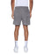 MENS  LOUNGE SHORT CHARCOAL RELAXED WALKSHORTS