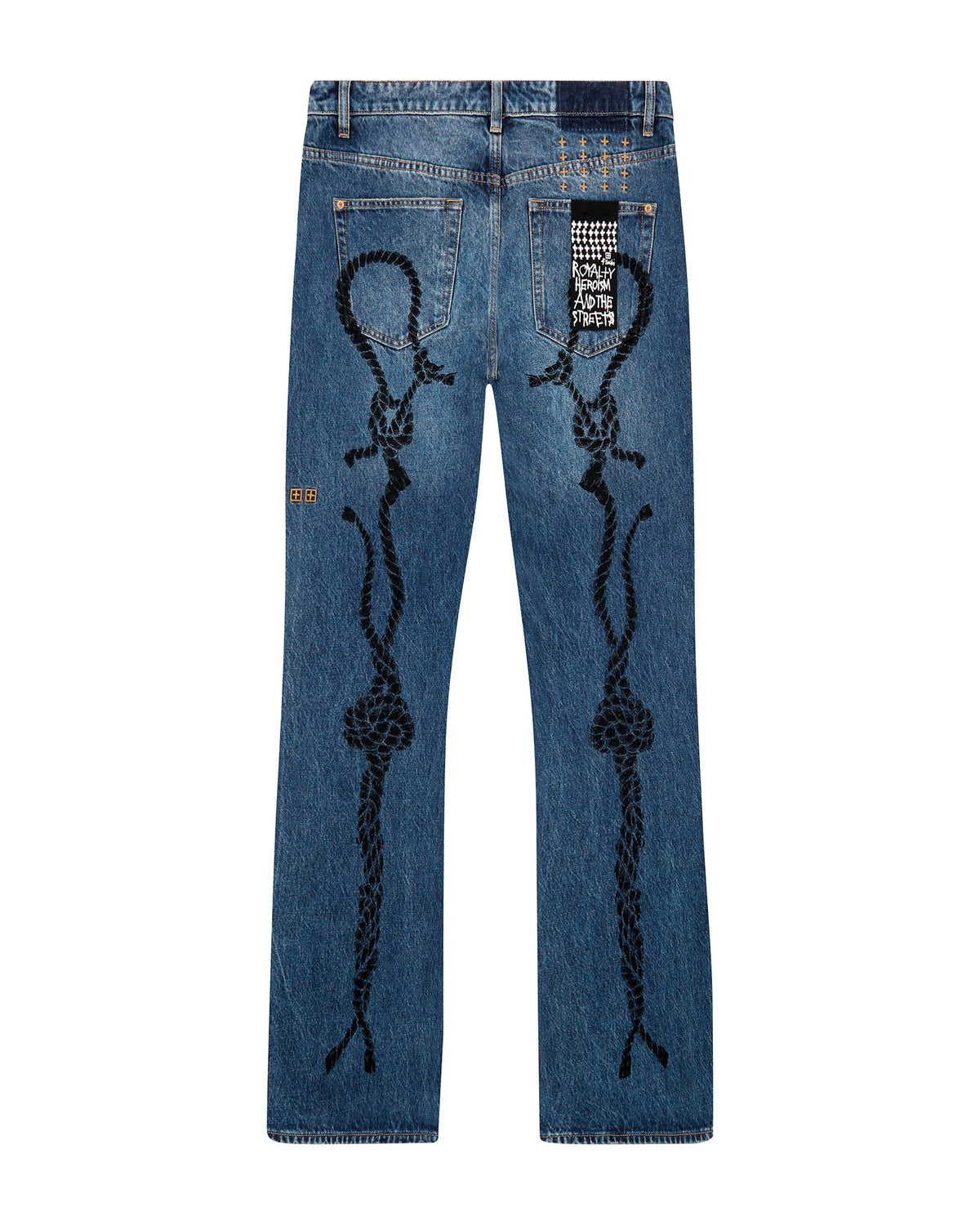 MENS ROPED DOUBLEDOWN BRONKO ANTIQUE KRAFT DENIM JEANS