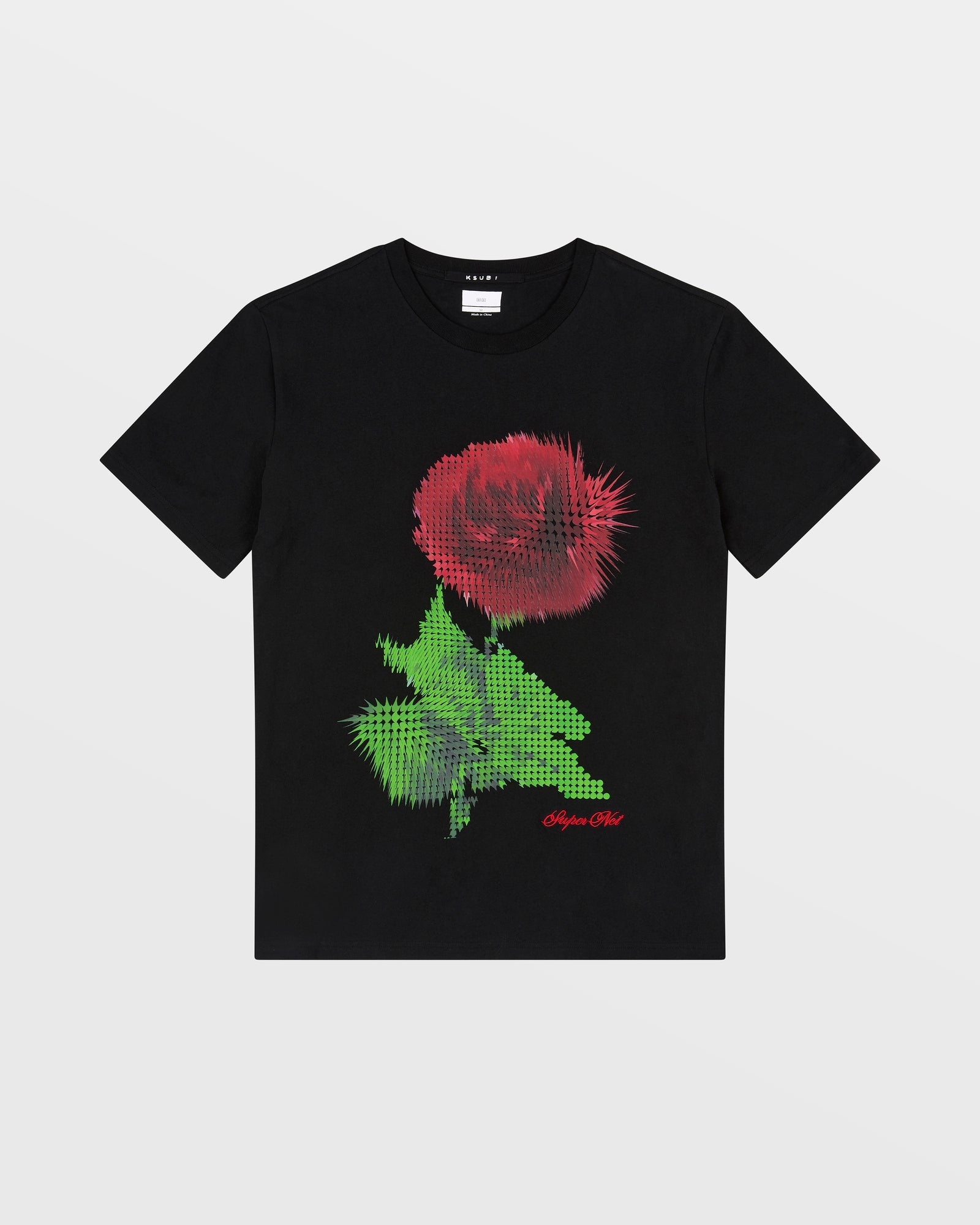 PIXEL KASH SS TEE JET BLACK