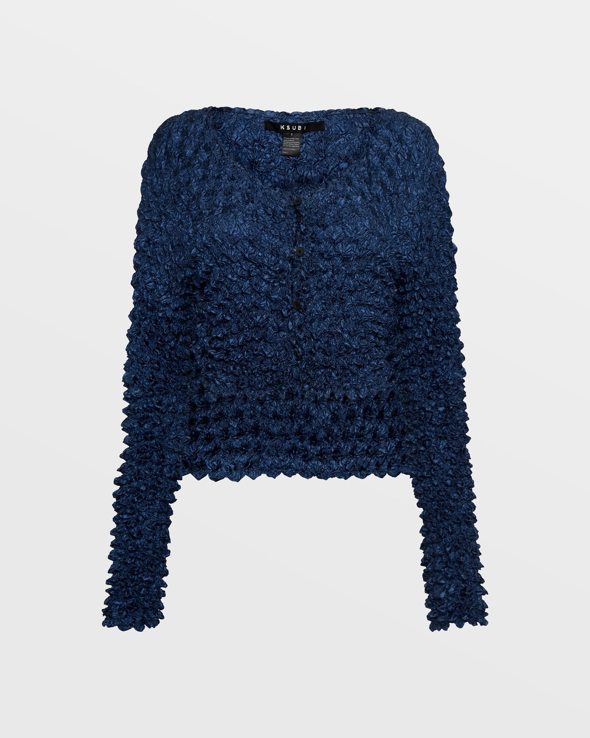 Womens Expanse Ls Top Midnight Fitted Fashion Tops - Blue