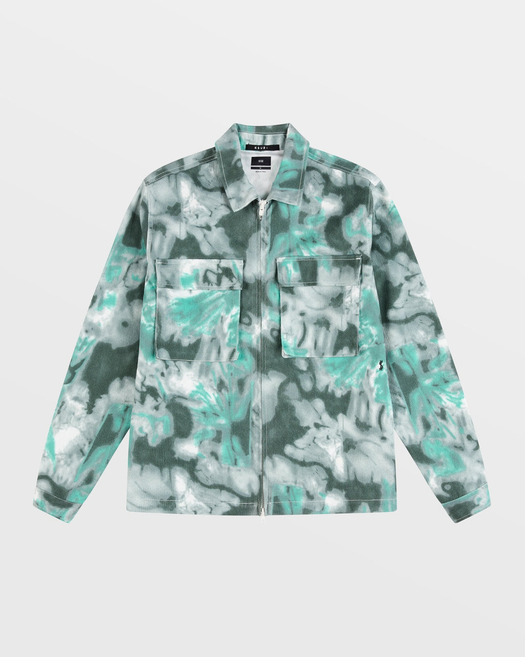 Mens Program Ls Shirt Green Dye Relaxed Shirts - Green