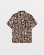 Mens Zoo Resort Ss Shirt Multi Regular Shirts - Multi Colour