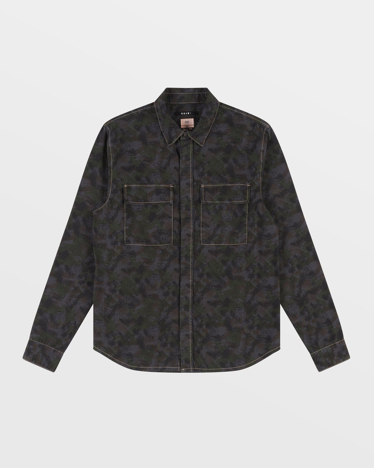 Mens Snakebite Ls Shirt Camo Regular Shirts - Multi Colour