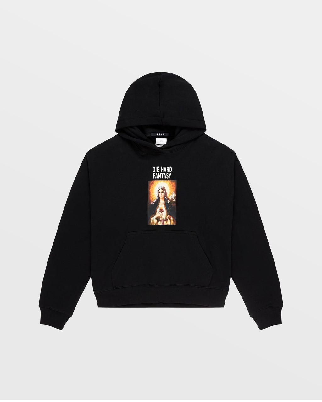 Womens Die Hard Slouch Hoodie Black Relaxed Fleece - Black