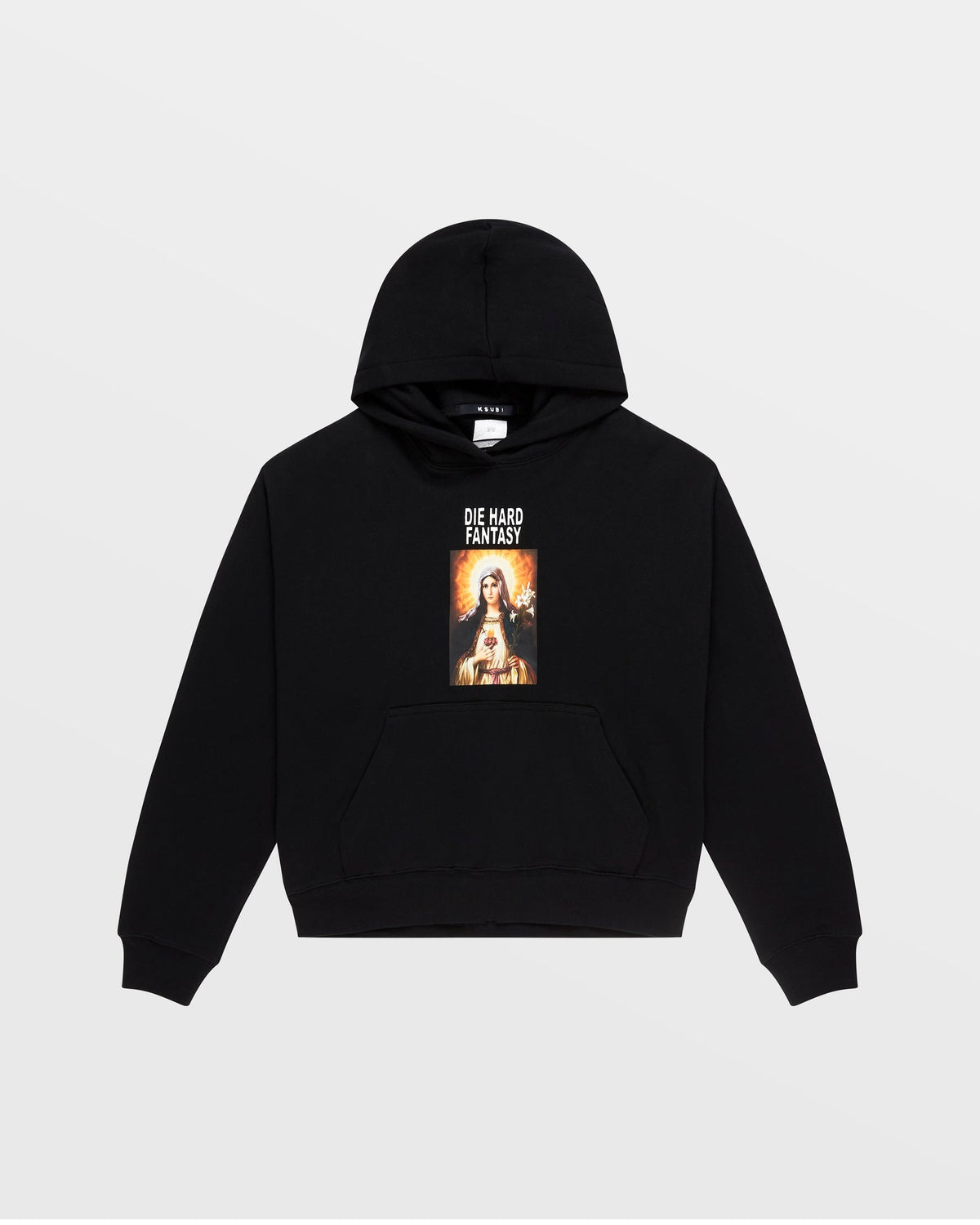 Womens Die Hard Slouch Hoodie Black Relaxed Fleece - Black