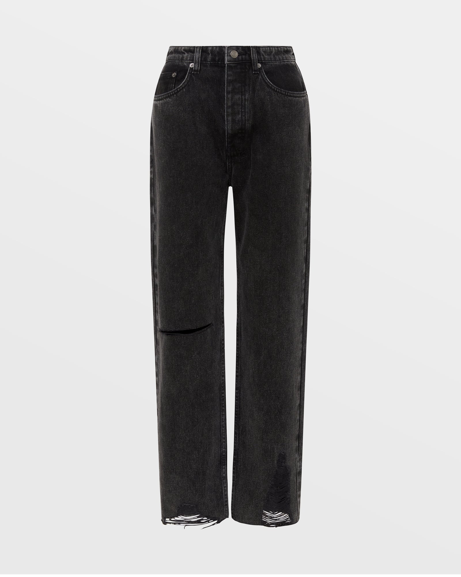 WOMENS  BROOKLYN JEAN SHADOW TRASHED STRAIGHT DENIM JEANS