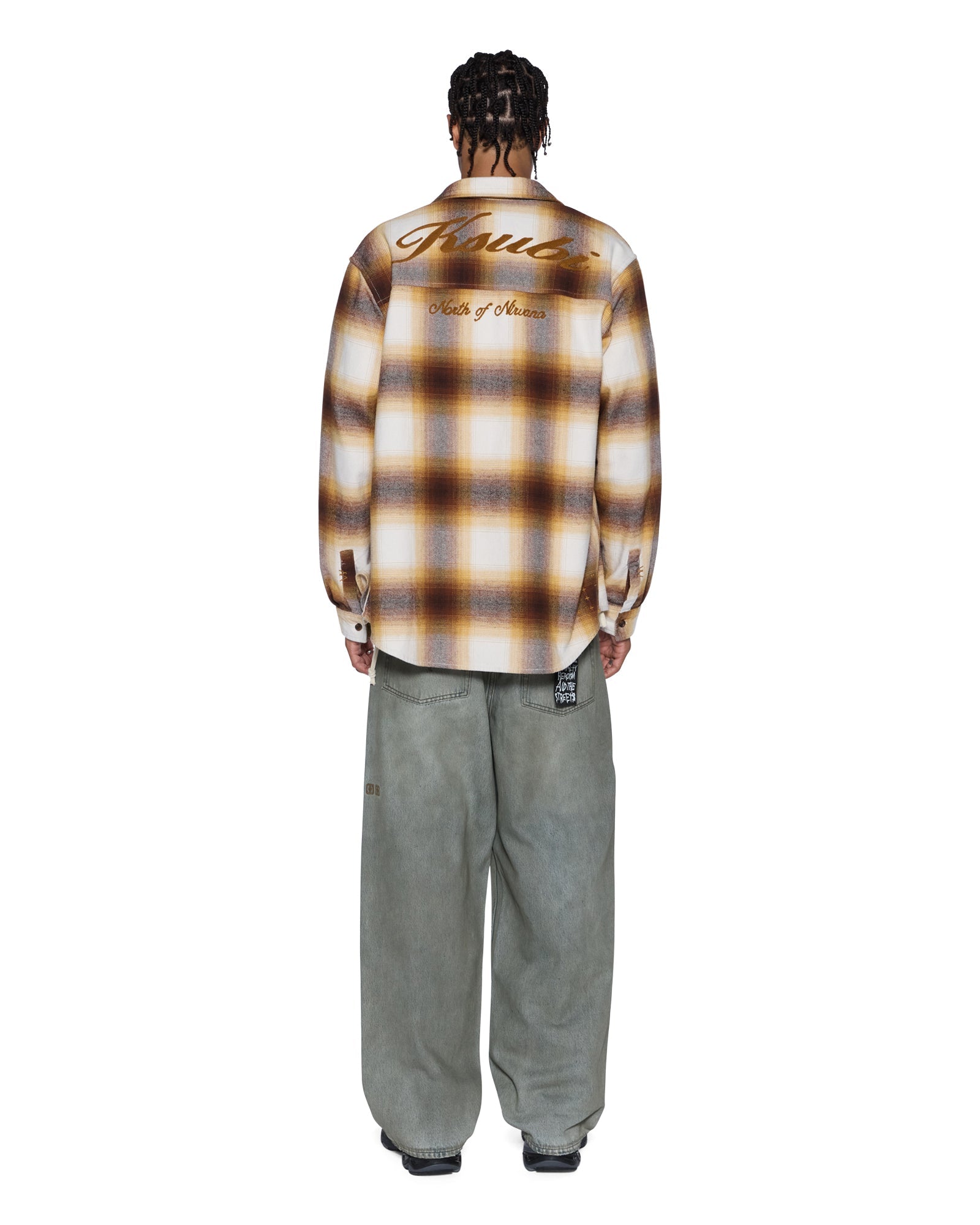 MENS  ROSEBOWL LS SHIRT BURNT ORANGE REGULAR SHIRTS