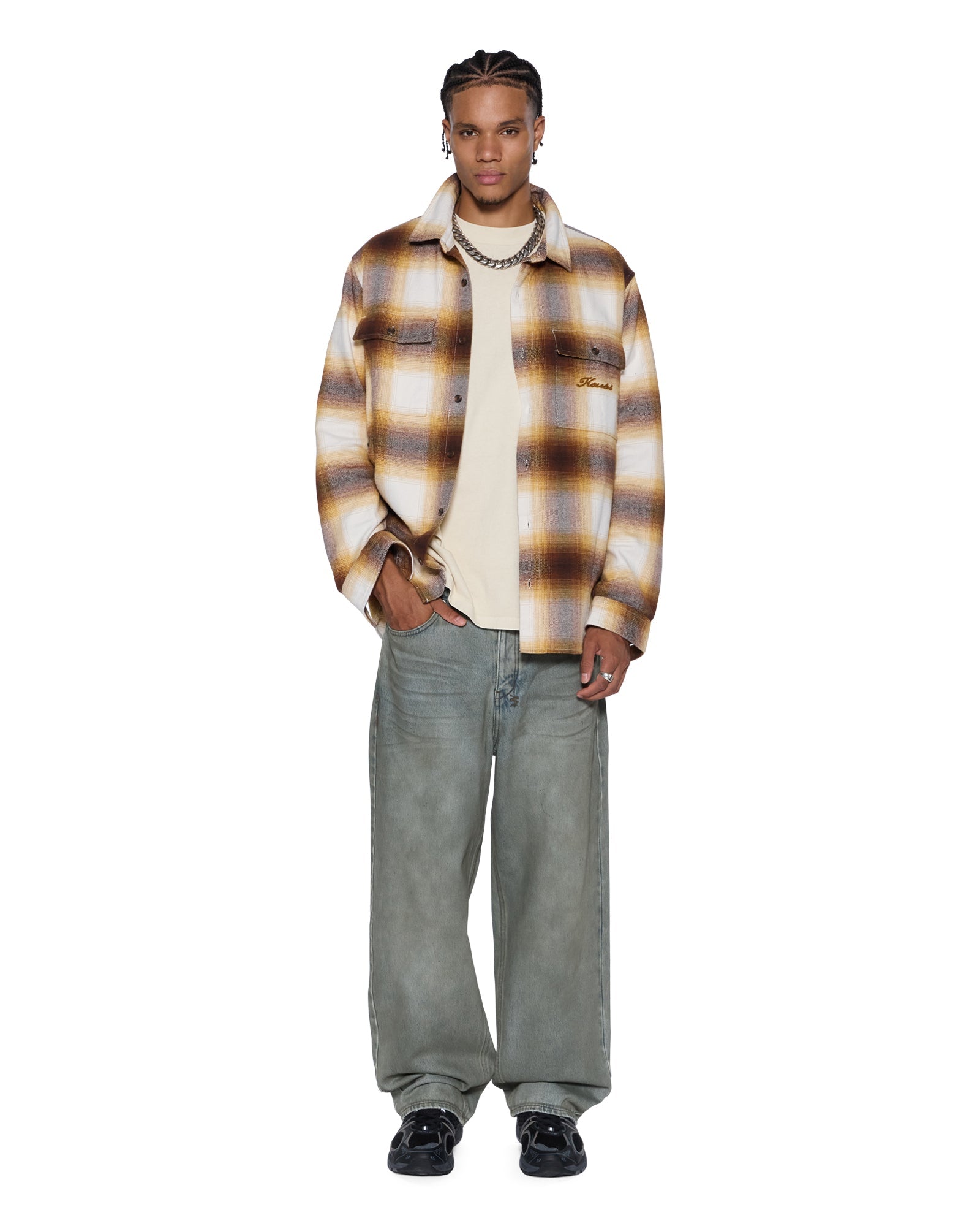 存在感で差がつく◆Ksubi Rosebowl Ls Shirt◆大人の余裕を演出 Buy ROSEBOWL LS SHIRT BURNT ORANGE | Ksubi ++