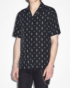 Mens Allstar Resort Ss Shirt Black Regular Shirts - Black