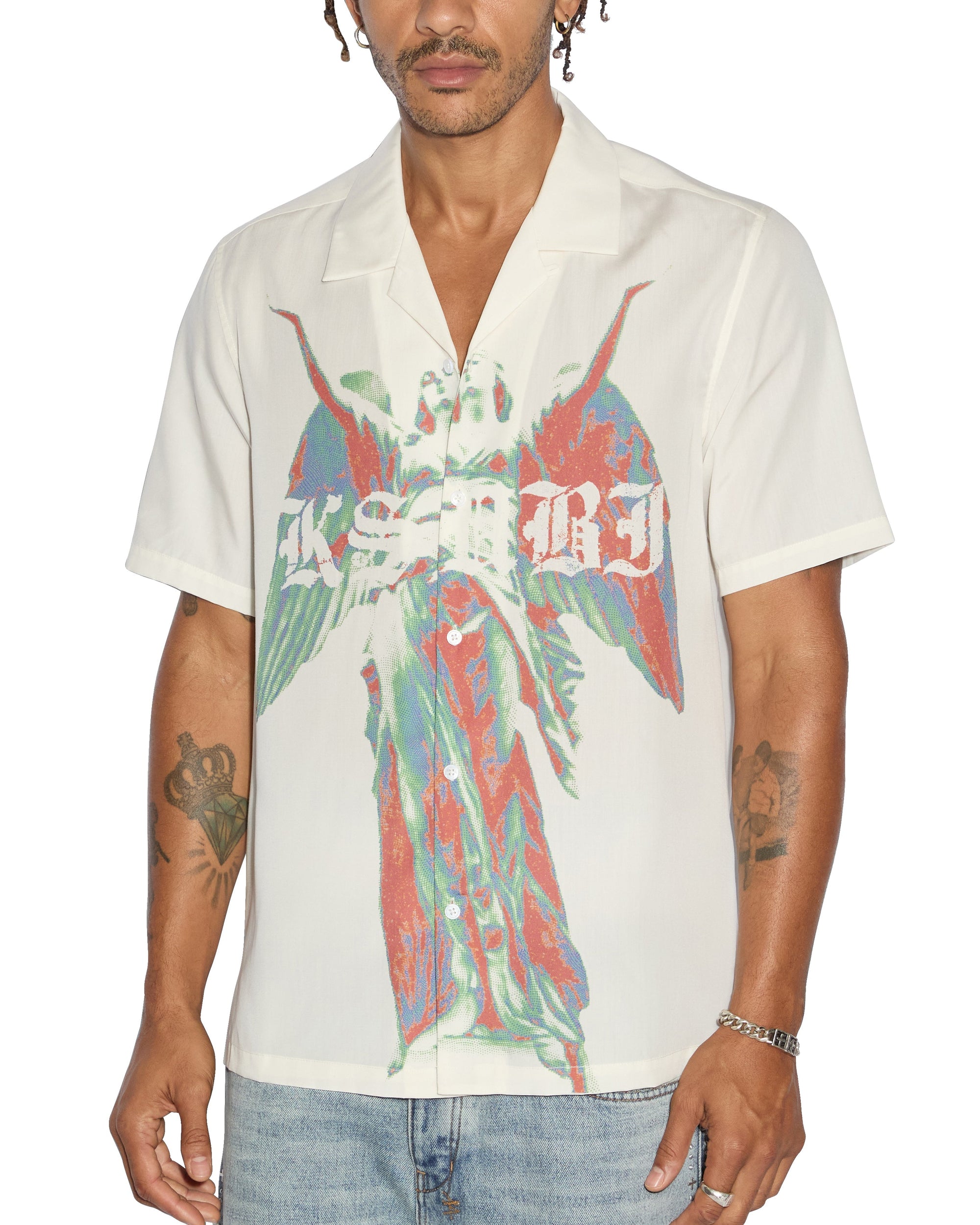 ANGELIK RESORT SS SHIRT WHITE