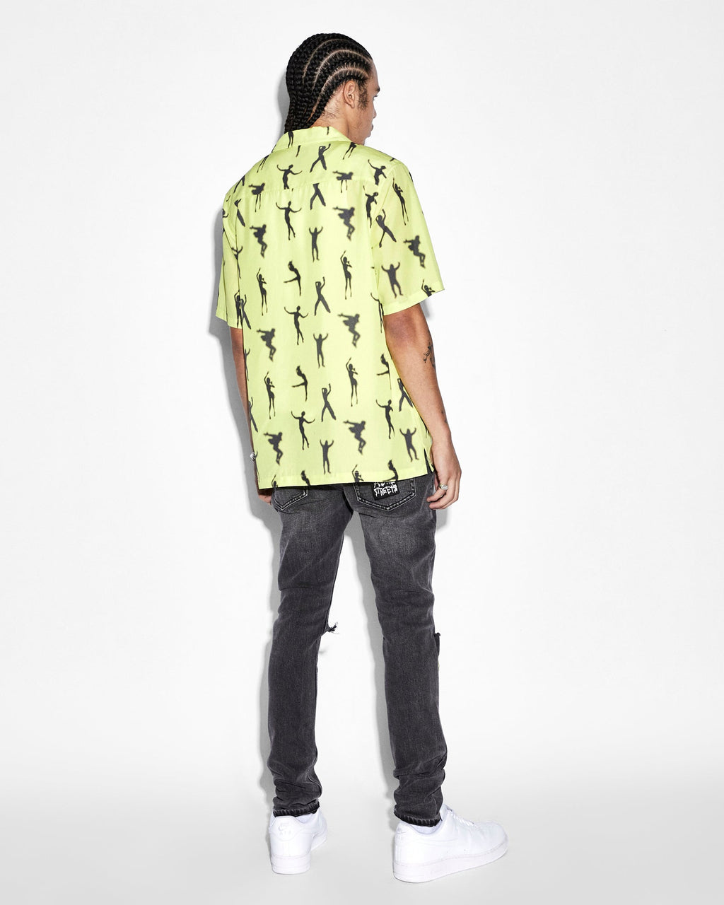 Mens Dance Klass Resort Ss Shirt Daylite Regular Shirts - Green