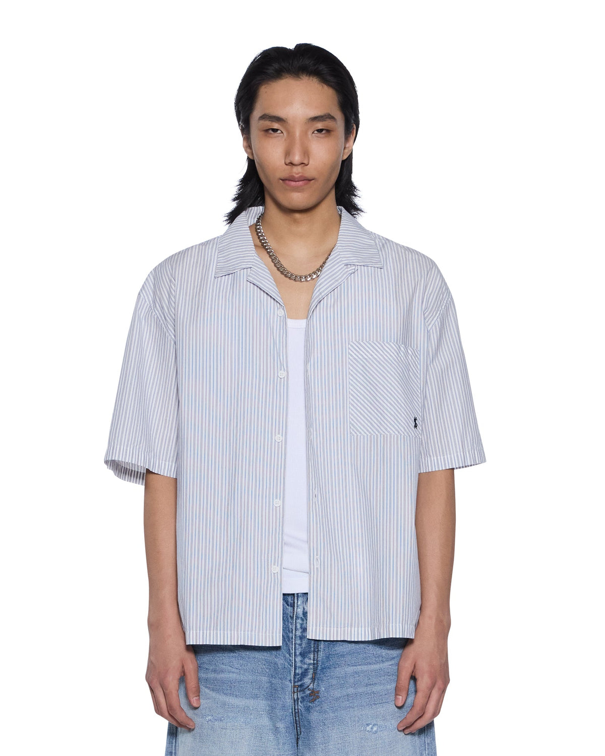 DINER SS SHIRT BLUE STRIPE