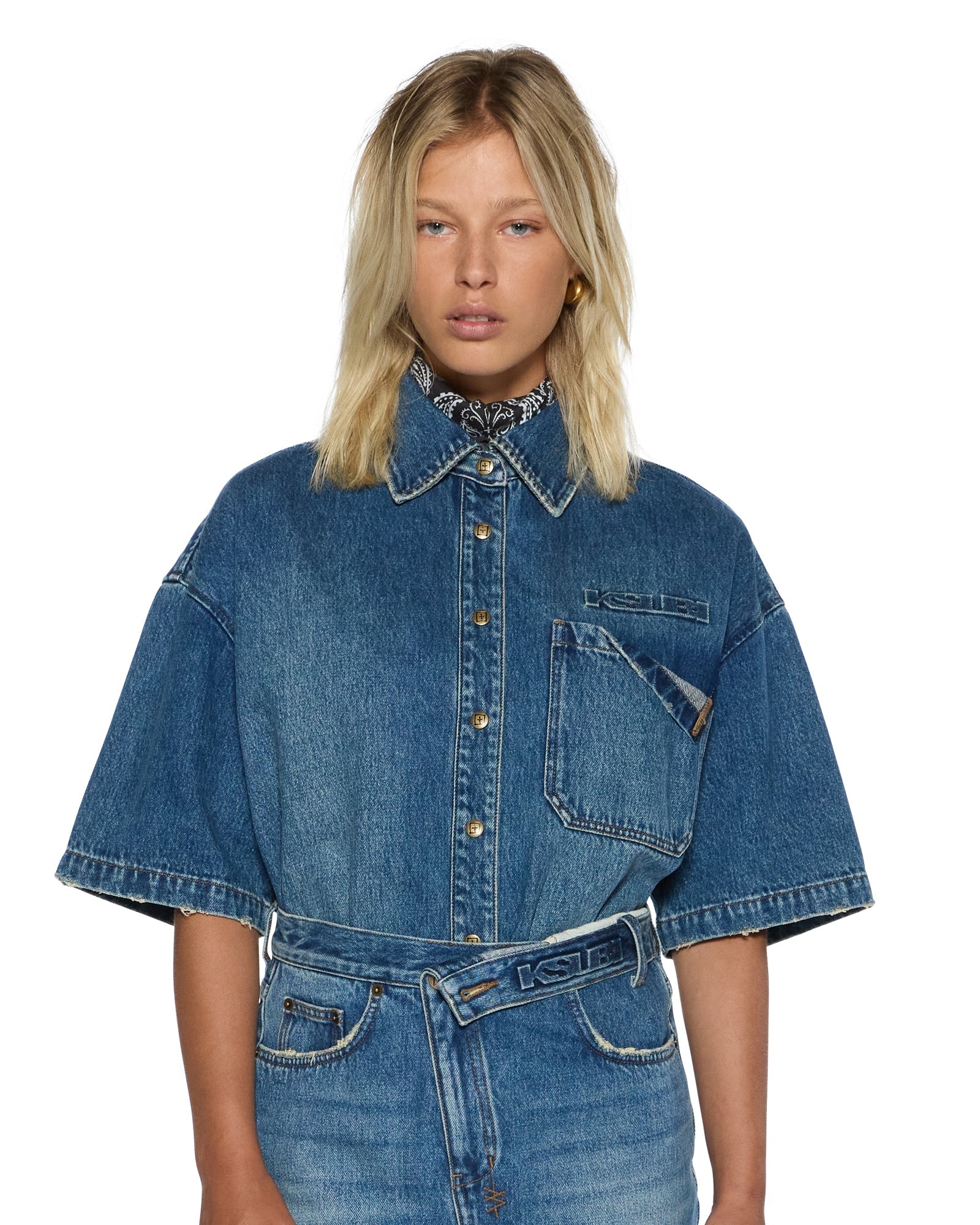 WOMENS  GARAGE SS SHIRT AGED RELAXED SHIRTS