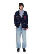 MENS PLAYOFF CARDIGAN NAVY KNITWEAR