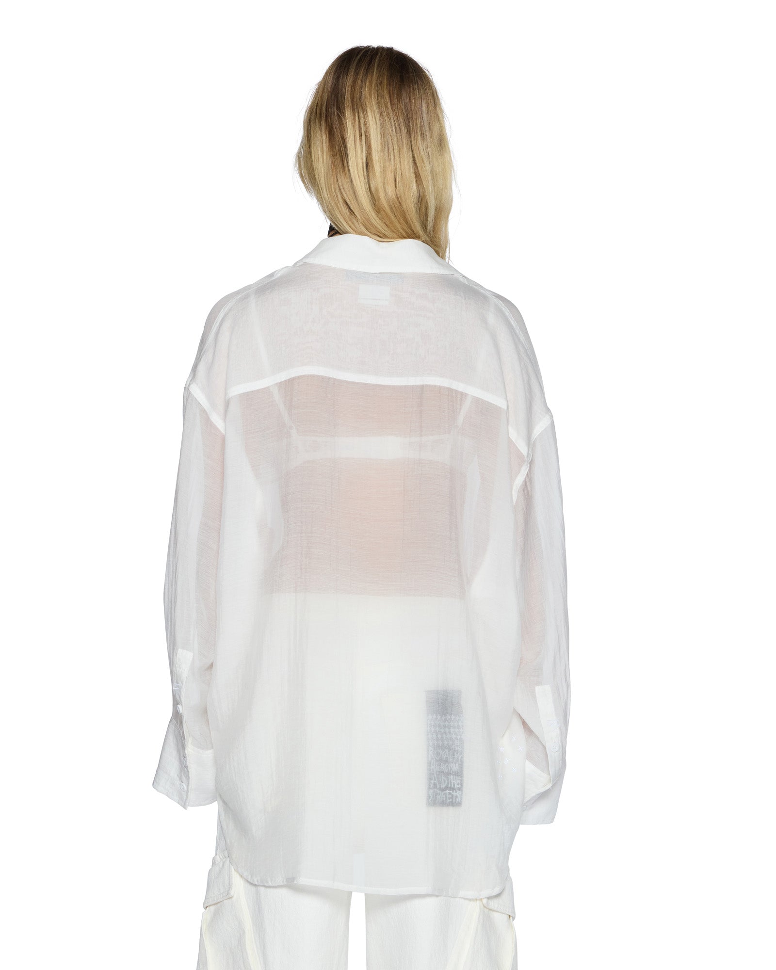 WOMENS  LABELS ASTRA LS SHIRT WHITE OVERSIZED SHIRTS