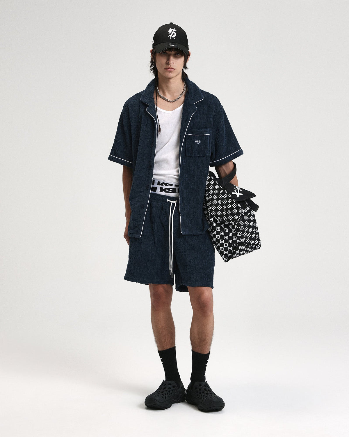 LOUNGE SS RESORT SHIRT NAVY