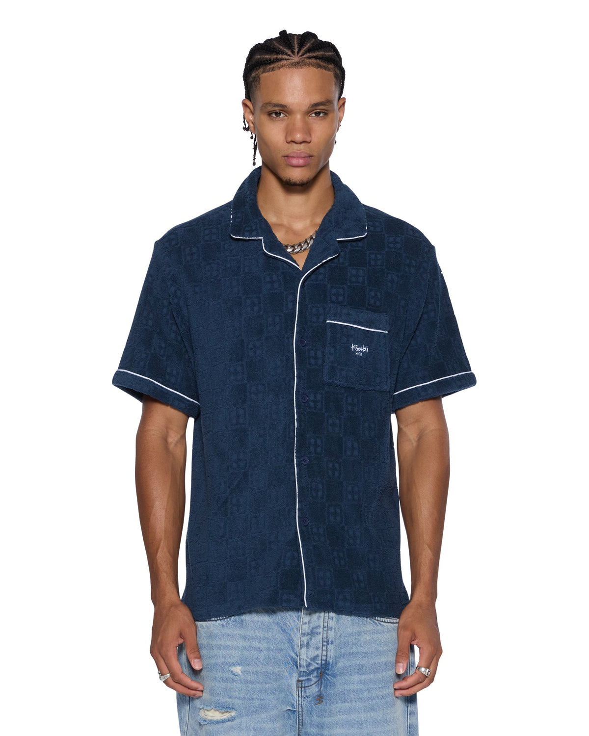 LOUNGE SS RESORT SHIRT NAVY