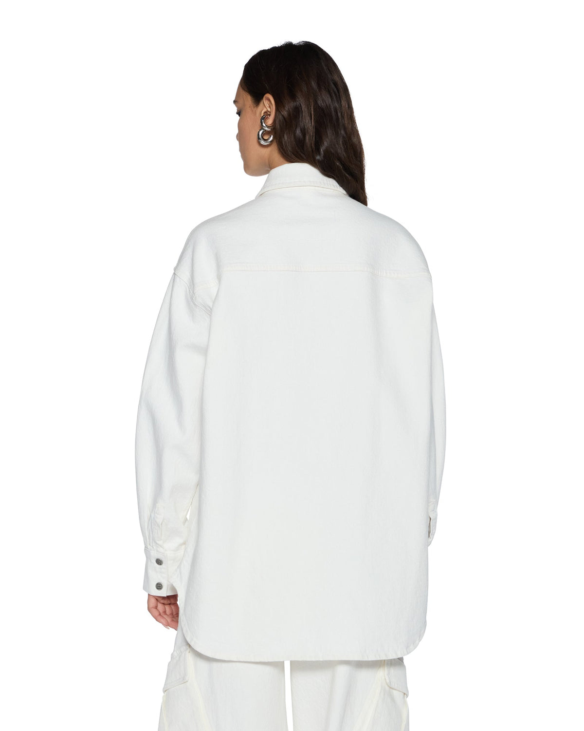 OVERSIZED LS SHIRT ECRU