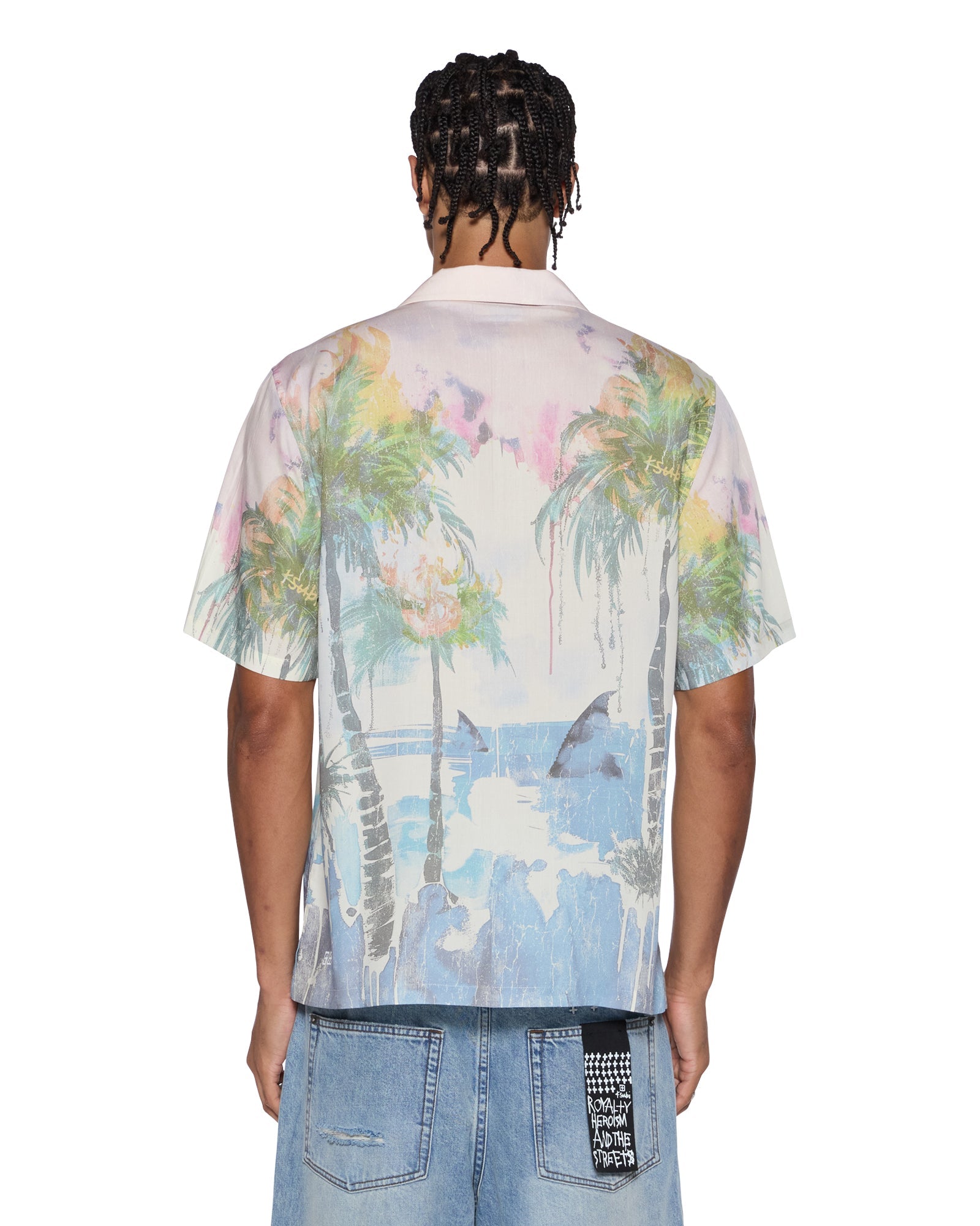 MENS  POOLSIDE SS RESORT SHIRT MULTI REGULAR SHIRTS