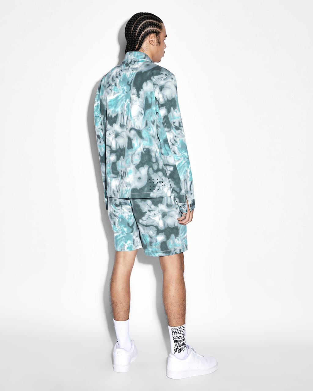 Mens Program Ls Shirt Green Dye Relaxed Shirts - Green